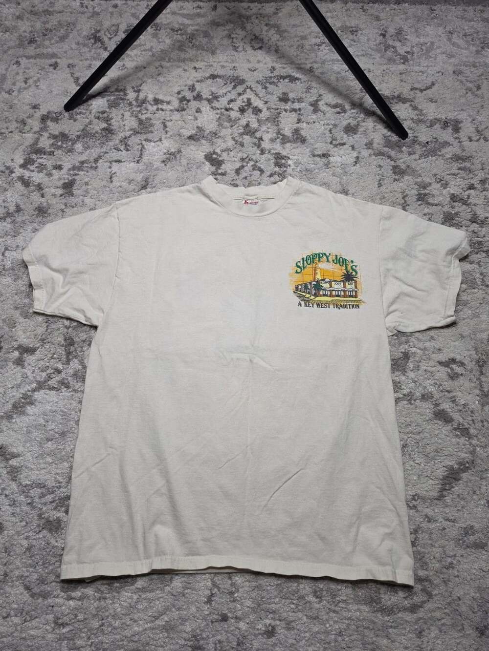 Hanes Sloppy Joe's Key West T-Shirt XL White Heavyweight